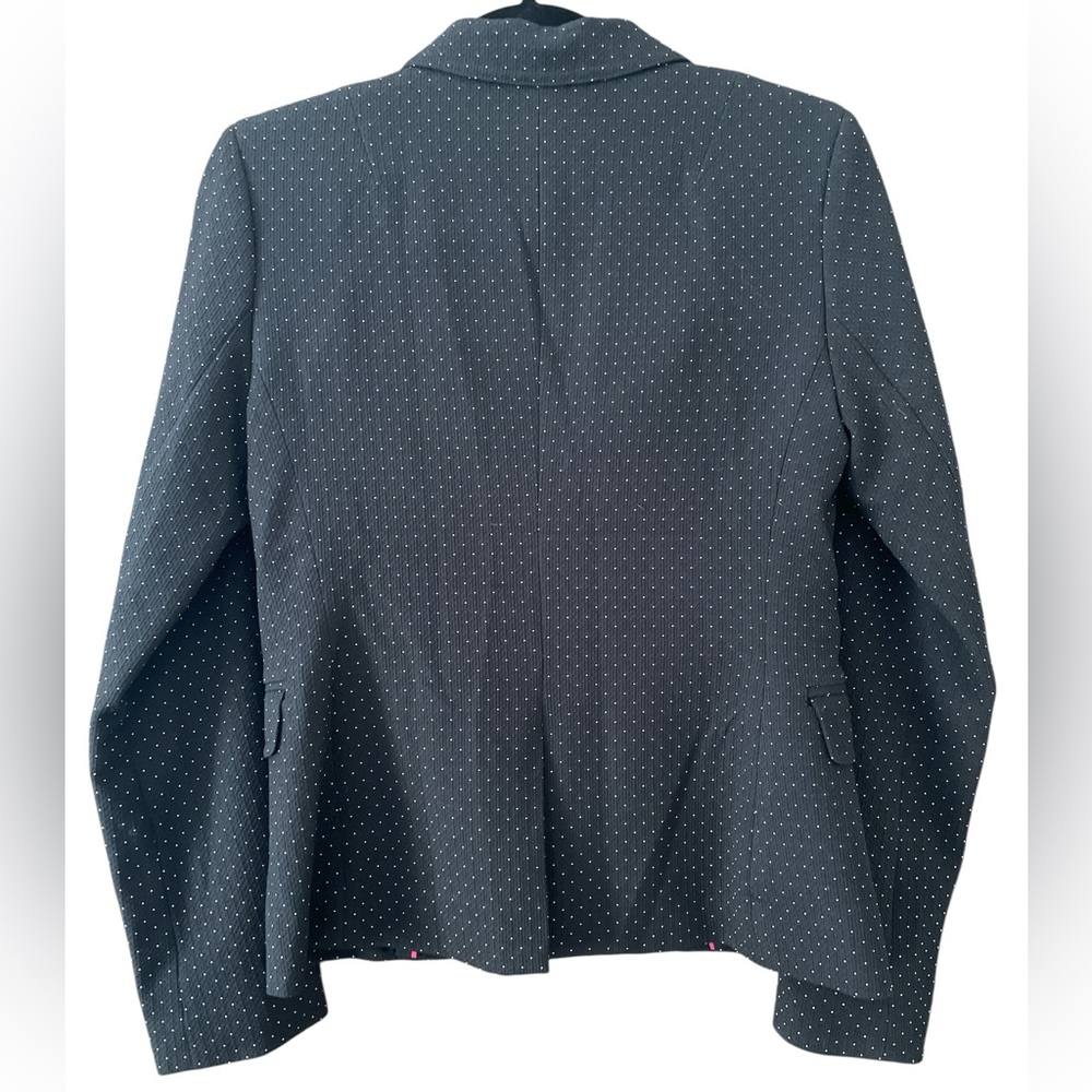 BANANA REPUBLIC Black Polka Dot Women's Slim Blazer fully lined, size 2 - Picture 6 of 10
